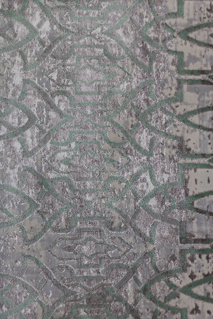 Berlin Rug (0W236A)VIZON/GREEN - 3.25 x 5.5 FT - Soft, Durable, and Easy to Clean