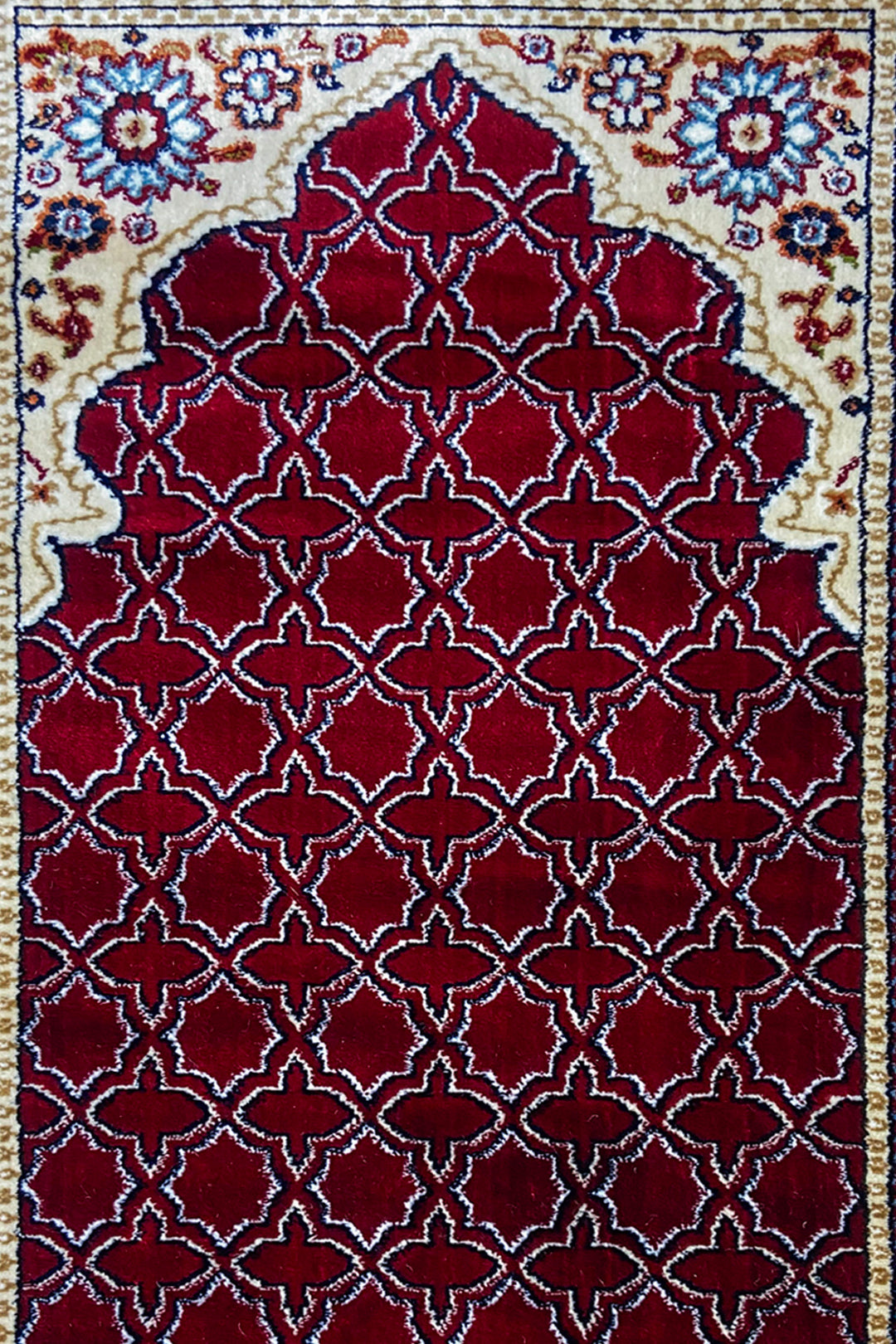 Garnet Prayer Mat- Red-Soft, Durable, and Easy to Clean