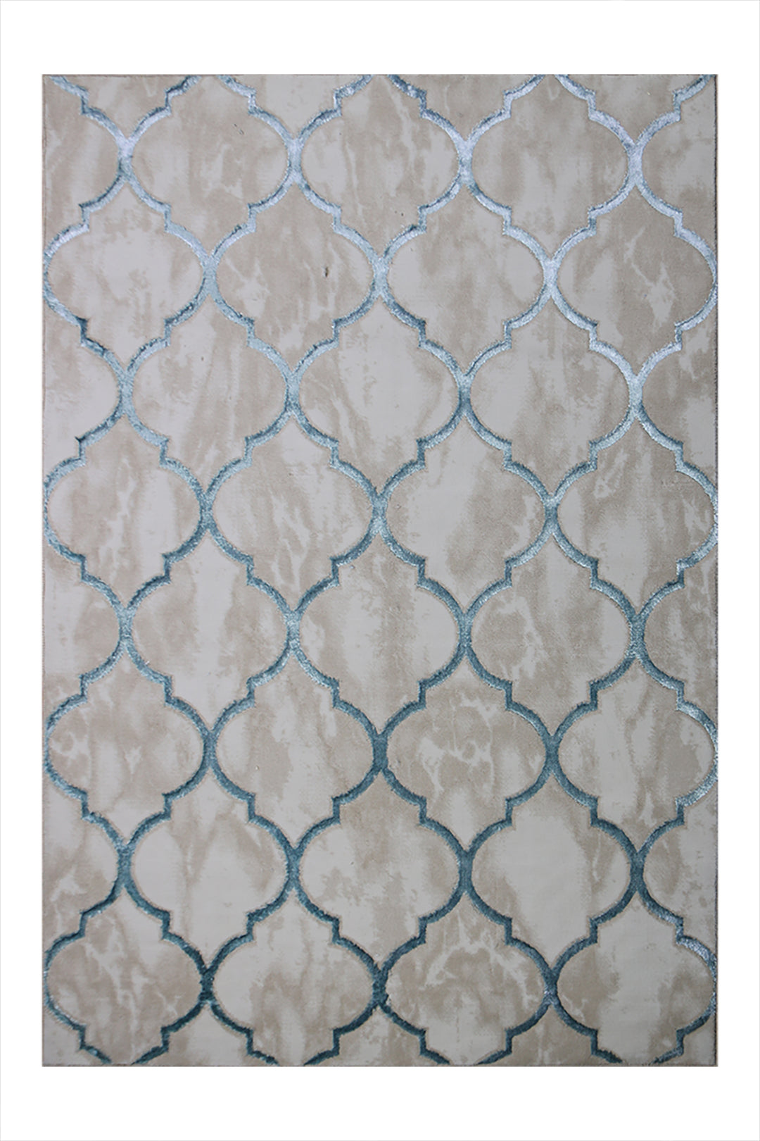Turkish Modern Festival - 4.9 x 7.2 FT - Beige - Superior Comfort, Modern Style Accent Rugs
