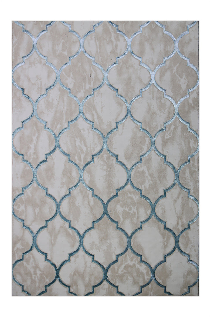 Turkish Modern Festival - 4.9 x 7.2 FT - Beige - Superior Comfort, Modern Style Accent Rugs