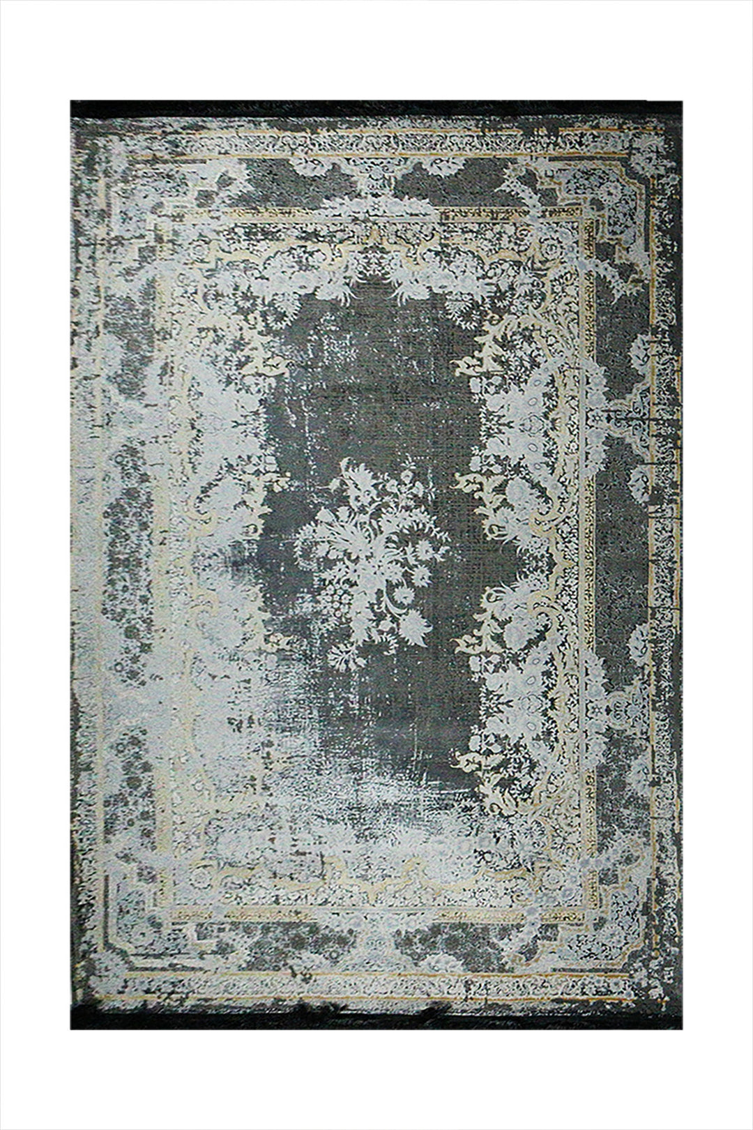 Iranian Authentic Vintage-Wd Rug - 6.5 x 9.8 FT - Gray - Resilient Construction for Long-Lasting Use