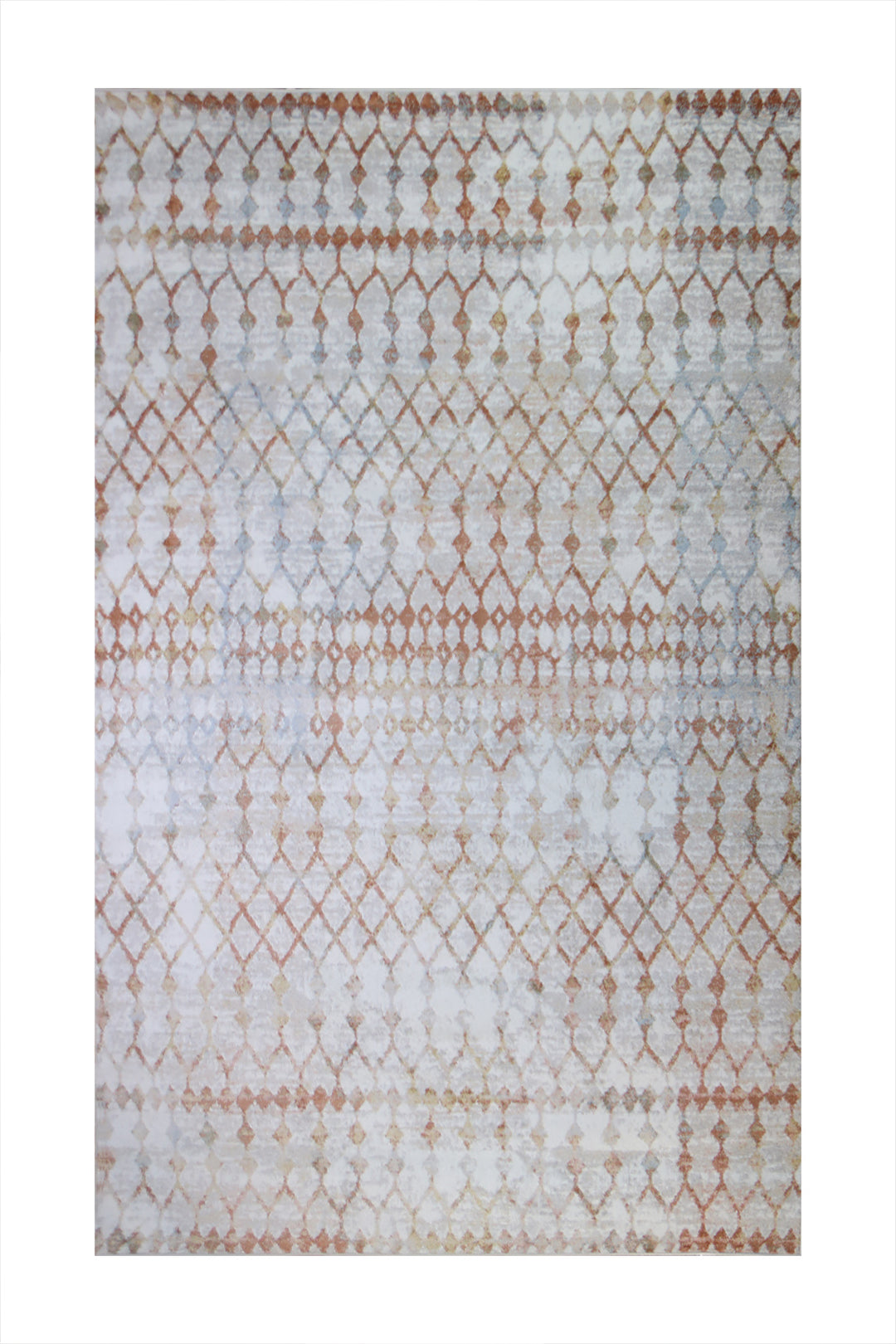Turkish Modern  Festival Wd Rug  - 6.5 x 9.5 FT - Beige -  Luxurious Woven Masterpiece 50% Off!