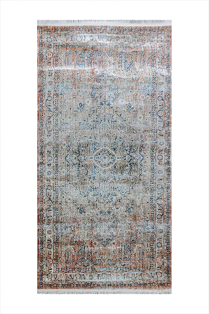 Turkish Modern  Festival Wd Rug  - 2.6 x 3.9 FT - Beige -  Luxurious Woven Masterpiece 50% Off!