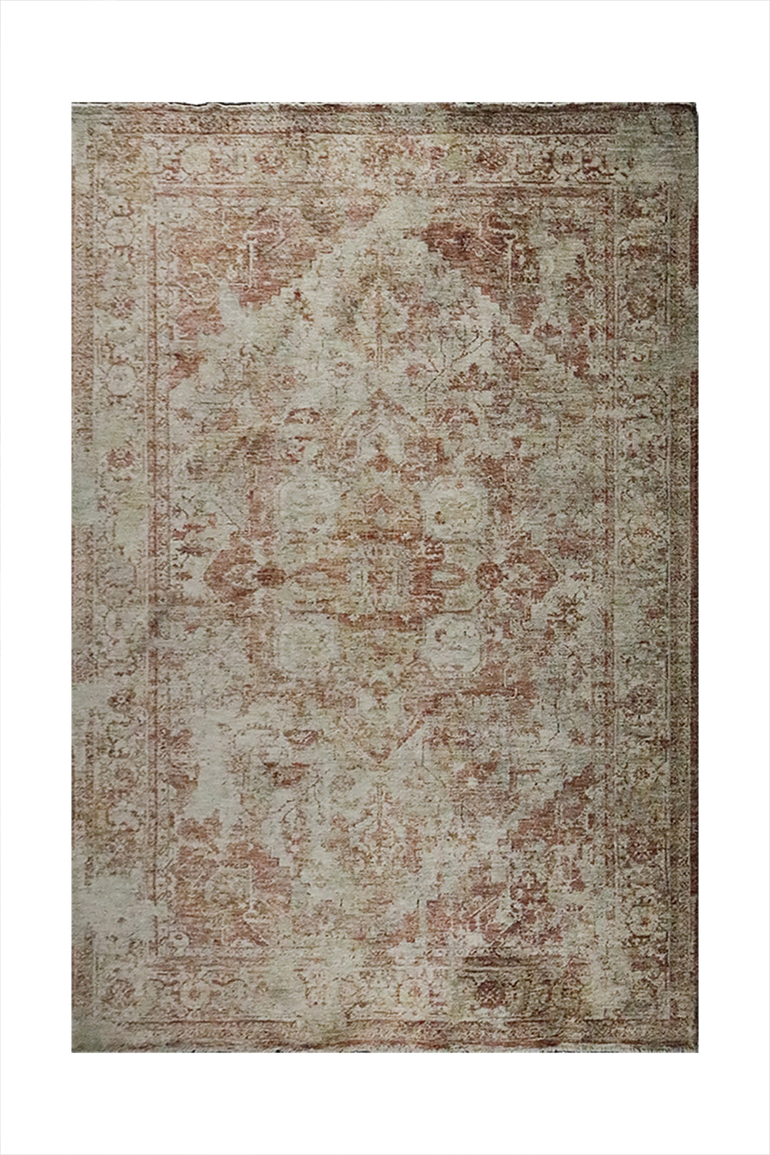 Turkish Modern Festival Plus Rug - 4.9 x 7.3 FT - Beige and Maroon - Superior Comfort, Modern Style Accent Rugs