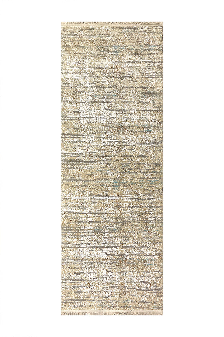 Turkish Modern Festival WD Rug - 3.3 x 9.8 FT - Brown and Cream - Superior Comfort, Modern & runners Style Accent Rugs