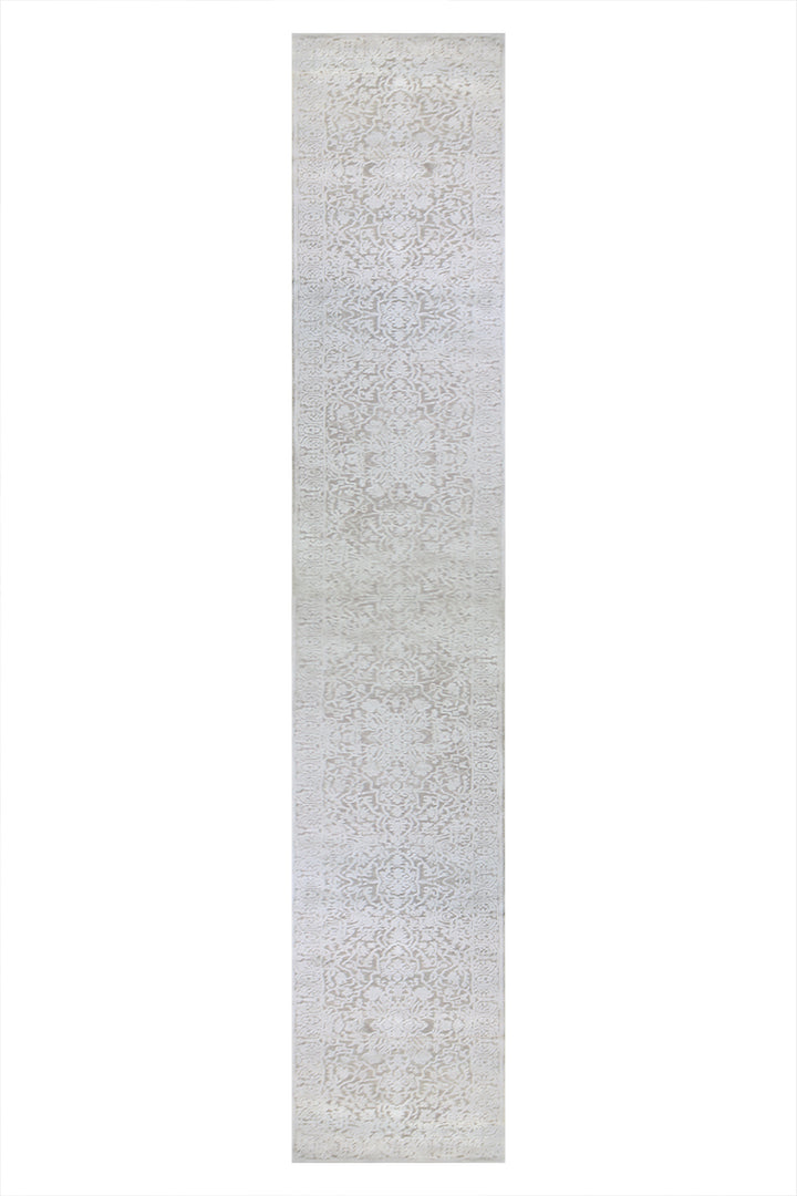Turkish Modern  Festival Wd Rug  - 2.2 x 20 FT - Beige -  Luxurious Woven Masterpiece 50% Off!