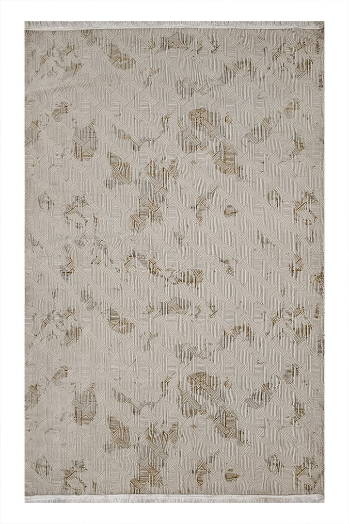 Turkish Modern - Festival-Wd Rug  - 5.2 X 7.5 Ft  - Cream -  Superior Comfort, Modern Style Accent Rug