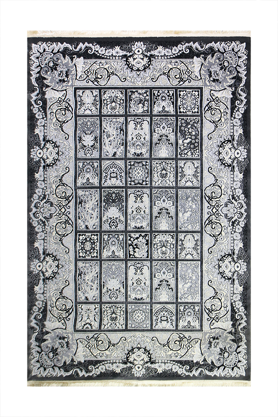 <p>Turkish Modern <strong>Farsh-E-Iran Rug</strong>  - White - 6.5 x 9.5 FT</p>