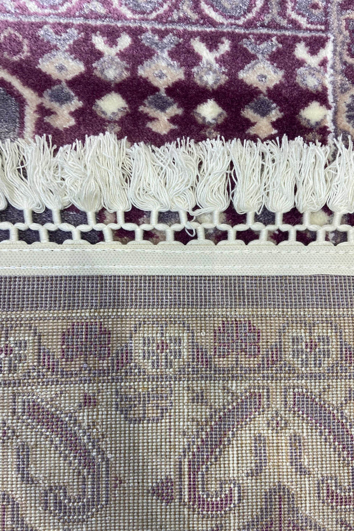 Turkish Style Acrylic Sajjadeh Prayers Mat-Purple-Soft, Durable, and Easy to Clean