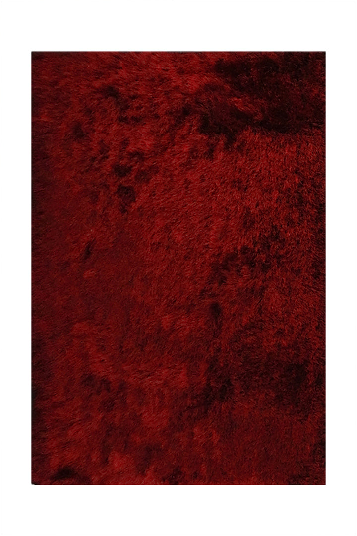 Turkish Plush and Soft  Heaven Shaggy Rug - Maroon - 4.9 x 7.2 FT - Fluffy Furry Floor Decor Rug Heaven Shaggy