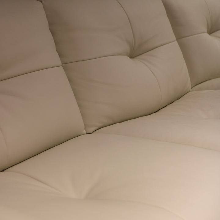 Imported Real Leather Sofa, Model No. 6074
