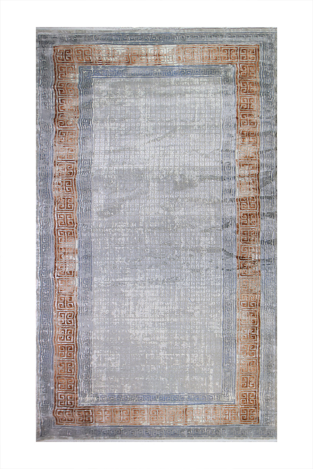 Turkish Modern  Festival Wd Rug  - 6.5 x 12.7 FT - Gray -  Luxurious Woven Masterpiece 50% Off!
