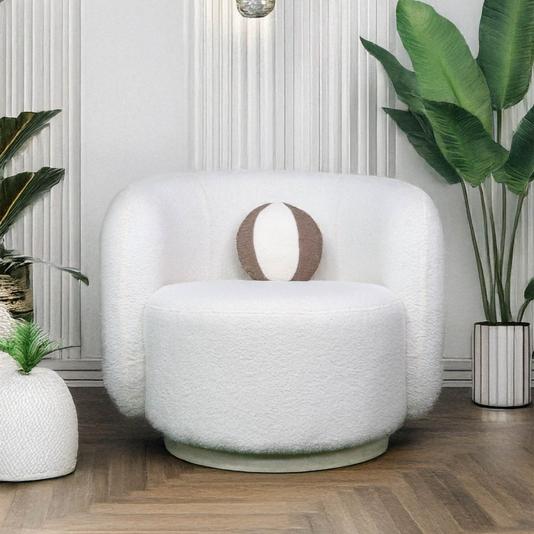 Modern Boucle ARC Sofa, Comfy Couch for Living Room Home Office