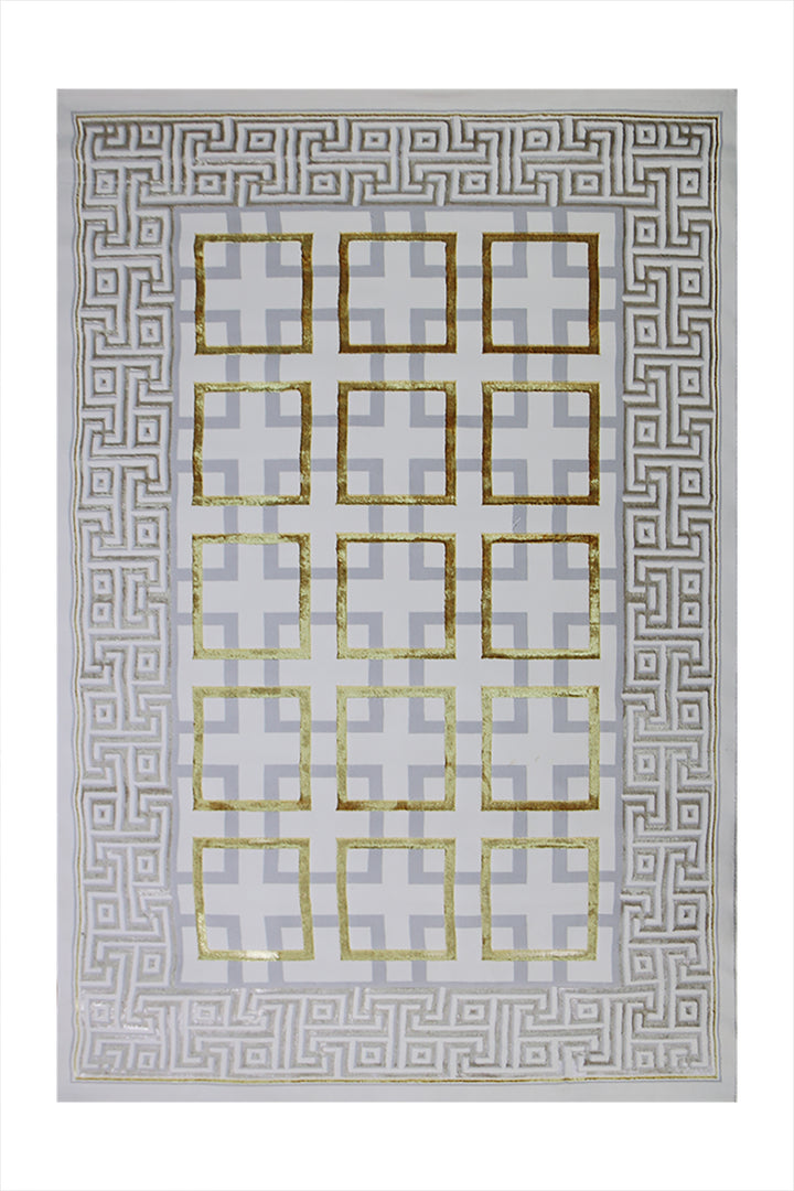Turkish Modern Festival 1 Rug - 5.2 x 7.5 Ft - Cream - Superior Comfort, Modern Style Accent Rugs