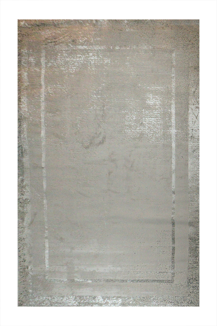 Turkish Modern Festival 1 Rug - 7.8 x 11.8 FT - Gray - Sleek and Minimalist for Chic Interiors