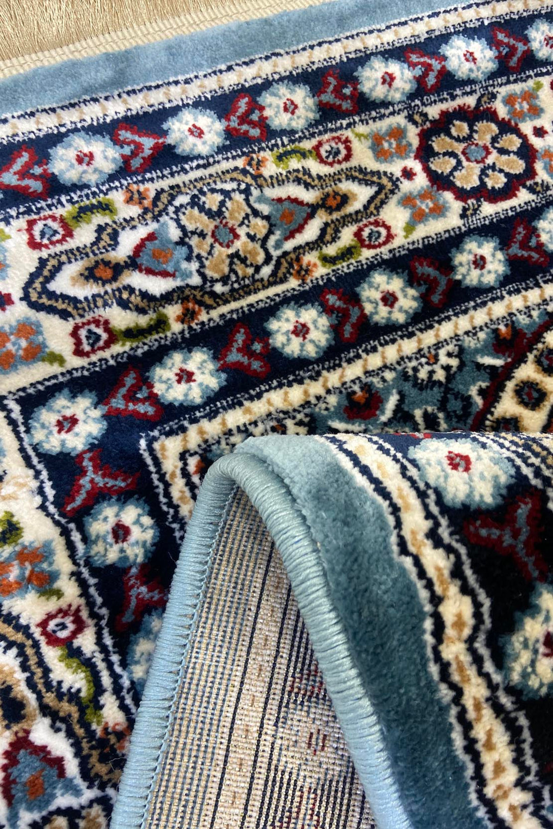 Garnet Prayer Mat- Blue-Soft, Durable, and Easy to Clean