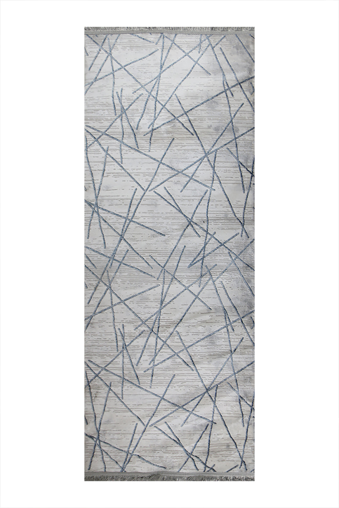 Turkish Modern Festival WD Rug - 3.3 x 7.5 FT - Gray - Luxurious Woven Masterpiece 50% Off!