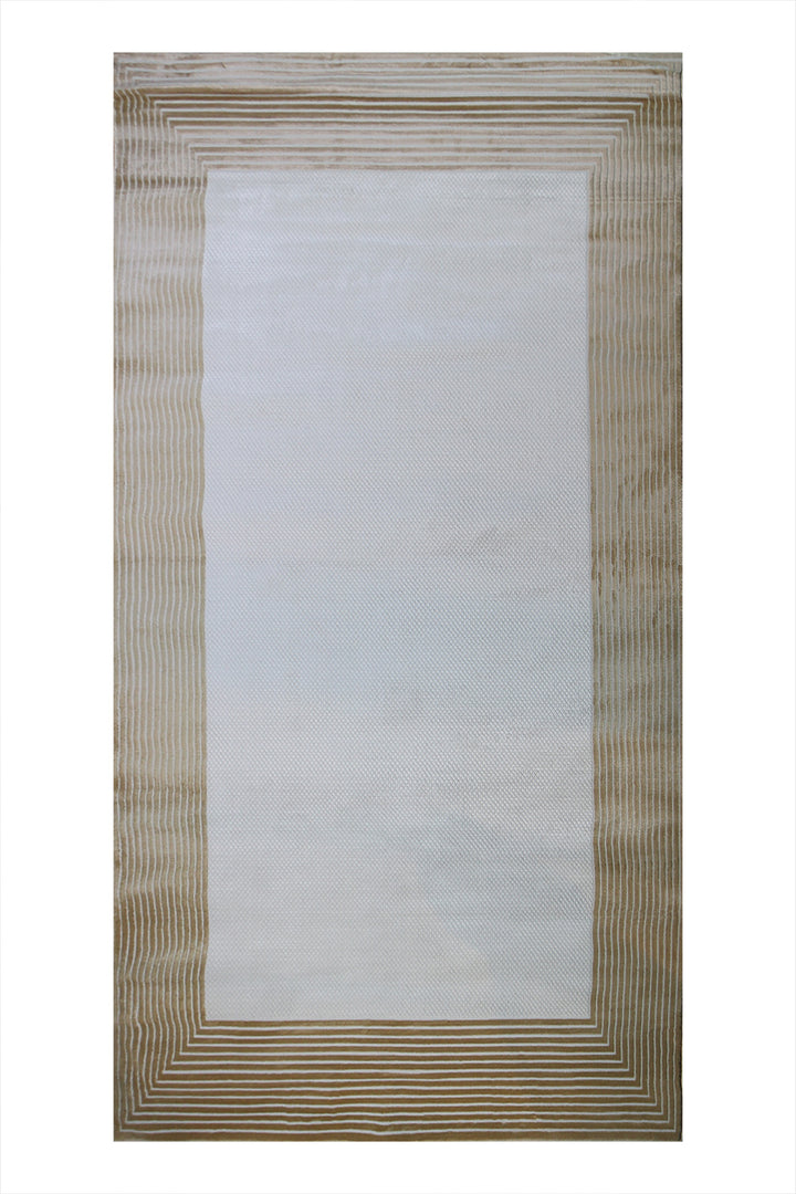 Turkish Modern  Festival Wd Rug  - 5.2 x 9.5 FT - White -  Luxurious Woven Masterpiece 50% Off!