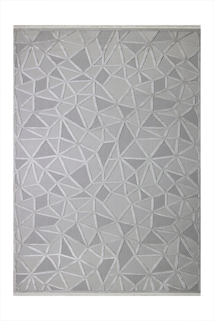 Turkish Modern Festival - 5.2 x 7.5 FT - Gray - Superior Comfort, Modern Style Accent Rugs