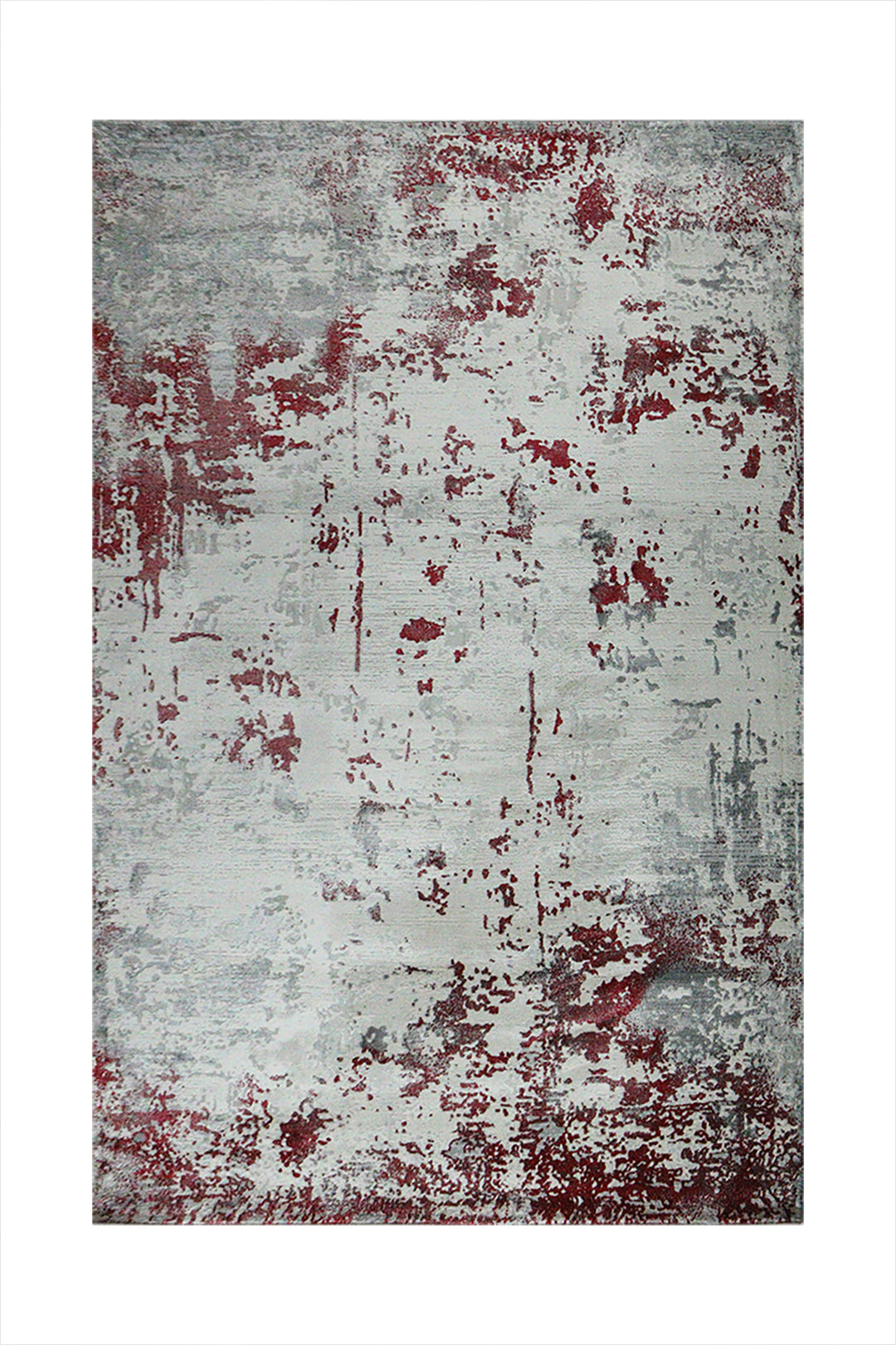 Turkish Modern Festival 1 Rug - 5.2 x 7.5 FT - Red - Sleek and Minimalist for Chic Interiors