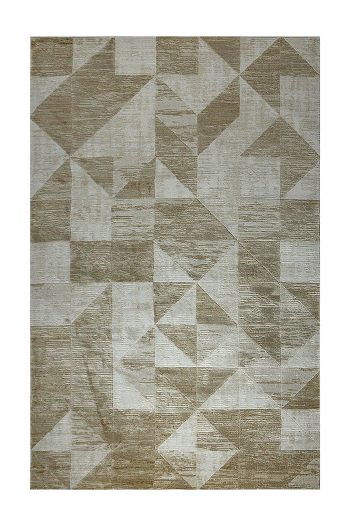 Turkish Modern Festival 1 - 5.2 x 7.5 FT - Cream - Sleek and Minimalist for Chic Interiors