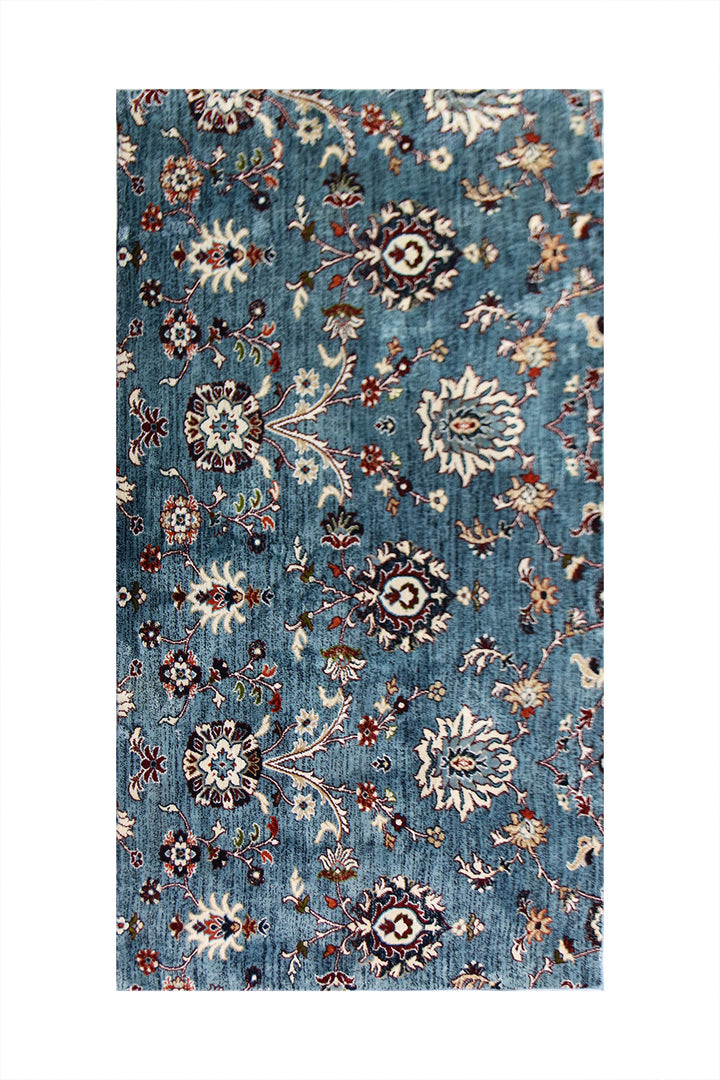 Crystal Rug  (R296A) LBLUE - 3.5 x 6.5 FT - Soft, Durable, and Easy to Clean