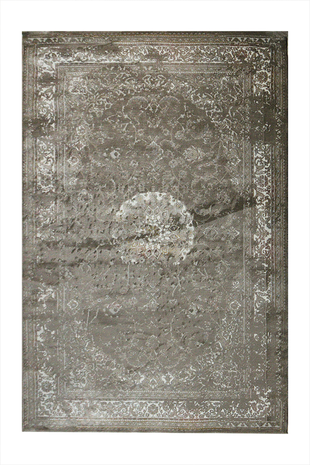 Turkish Modern Festival 1 - 5.2 x 7.5 FT - Gray - Sleek and Minimalist for Chic Interiors