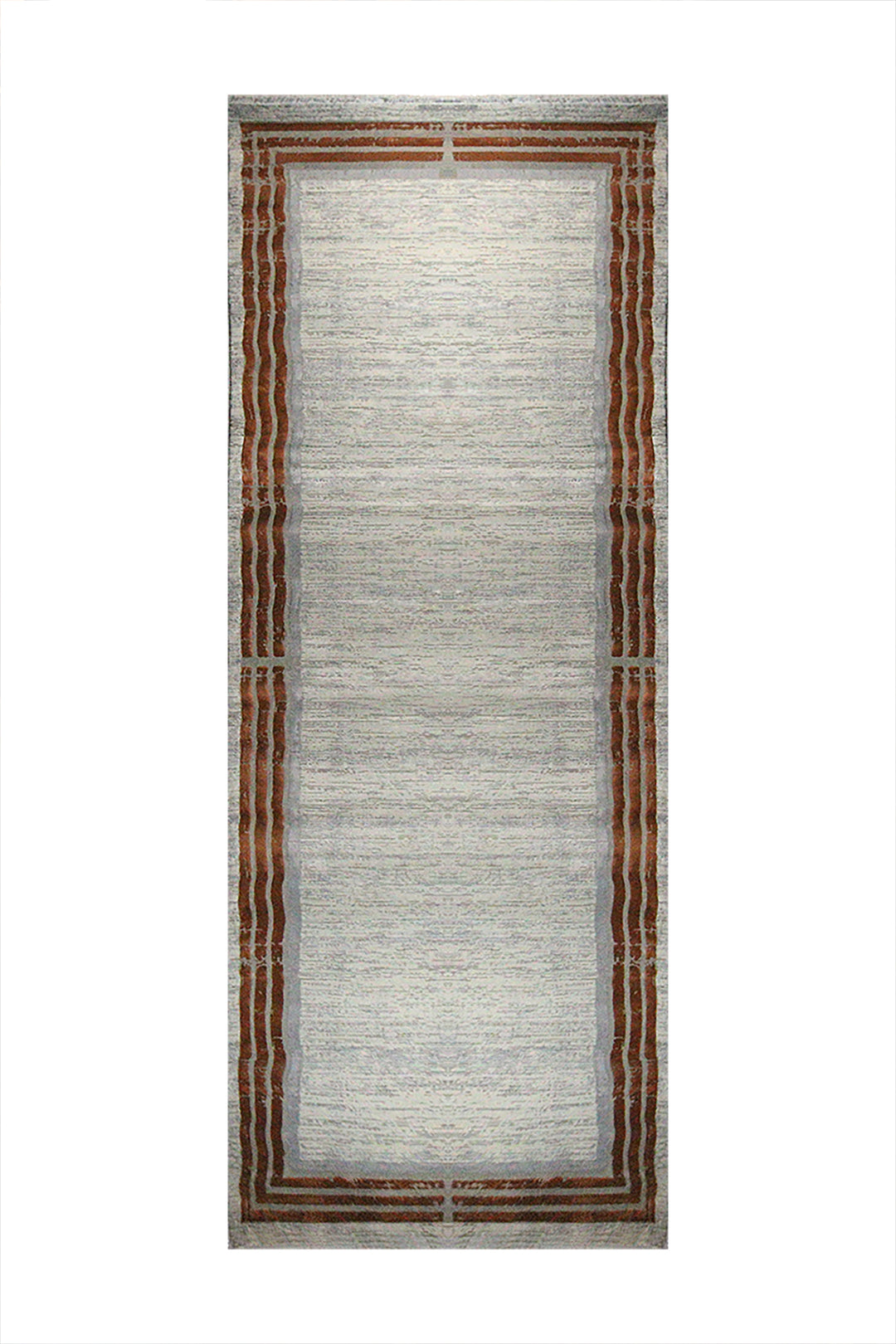 Turkish Modern  Festival 1 Rug - Gray  and Brown - 6.5 x 15. FT - Superior Comfort, Modern Style Accent Rugs