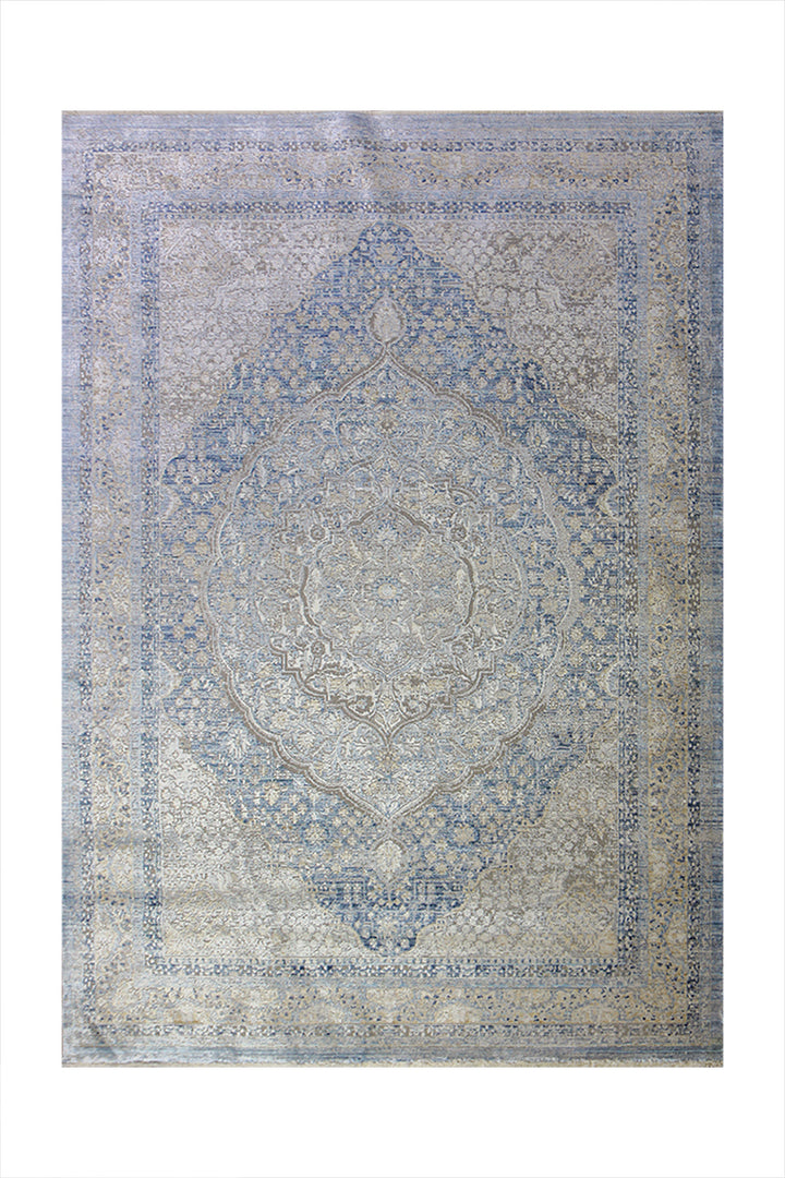 Turkish Modern Festival Viscos Rug - 5 x 7.9 FT - Sleek And Minimalist For Chic Interiors