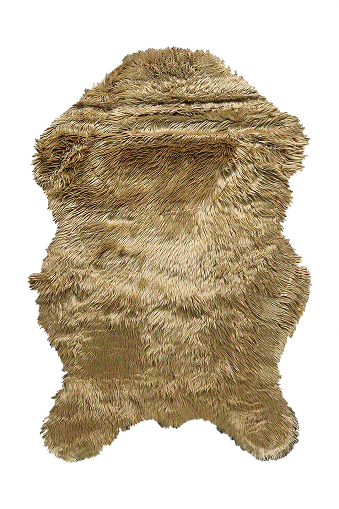Wild Life (Sheep Fur) - 3.2 x 4.9 FT - Brown - Luxuriously Soft Fluffy Rug