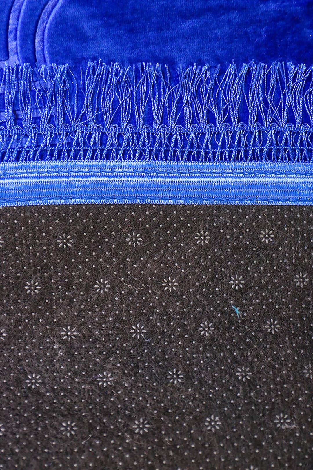 Comfort Janamaz - Premium Velvet Quilted Prayer Mat - Navy