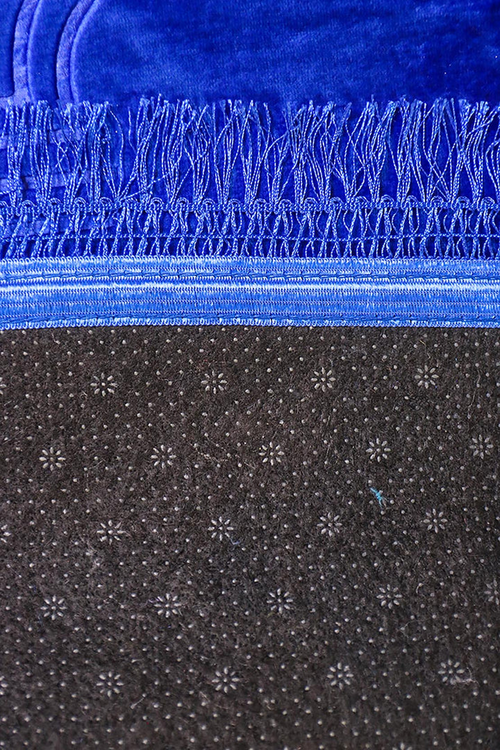 Comfort Janamaz - Premium Velvet Quilted Prayer Mat - Navy