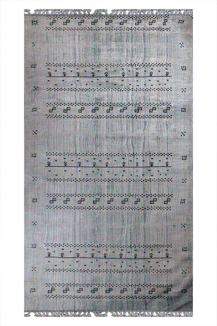 Turkish Modern Festival-1 Rug - 6.5 x 13.6 FT - Gray - Sleek and Minimalist for Chic Interiors