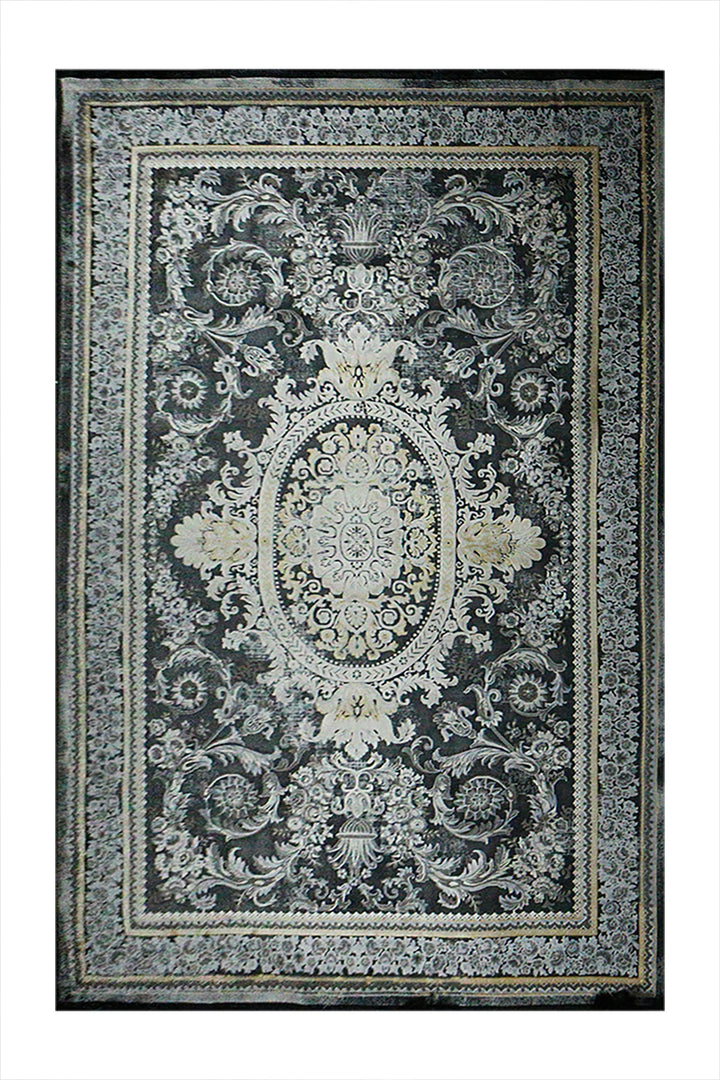Iranian Authentic Vintage-Wd Rug - 6.5 x 9.8 FT - Gray - Resilient Construction for Long-Lasting Use