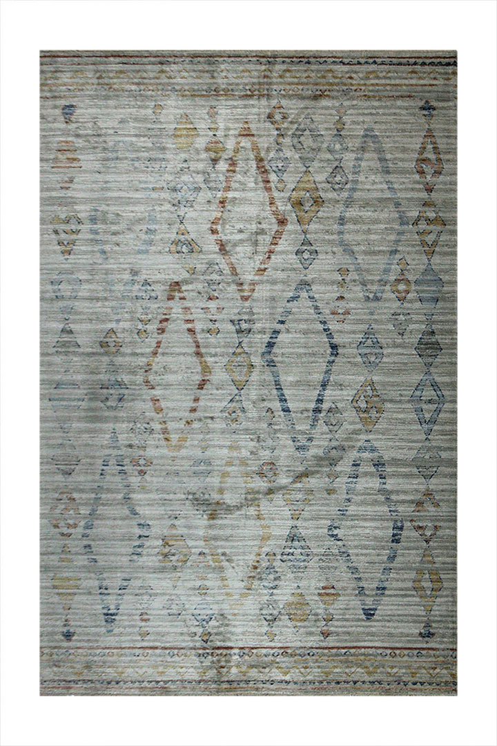 Turkish Modern Festival Plus - 5.2 x 7.6 FT - White - Sleek and Minimalist for Chic Interiors