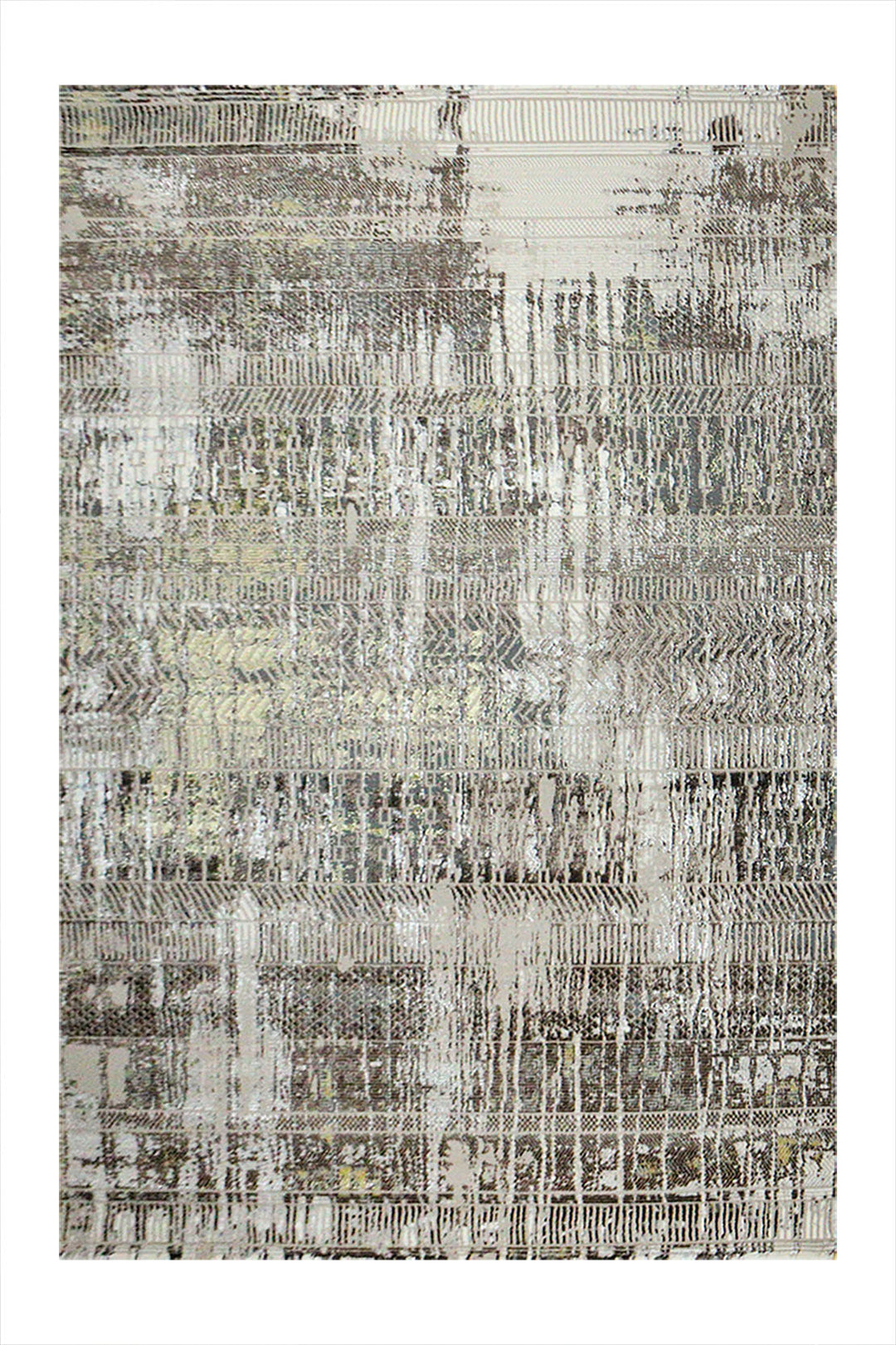 Turkish Matrix Rug - 4.9 x 7.3 FT - Contemporary Abstract Elegance with Premium Quality