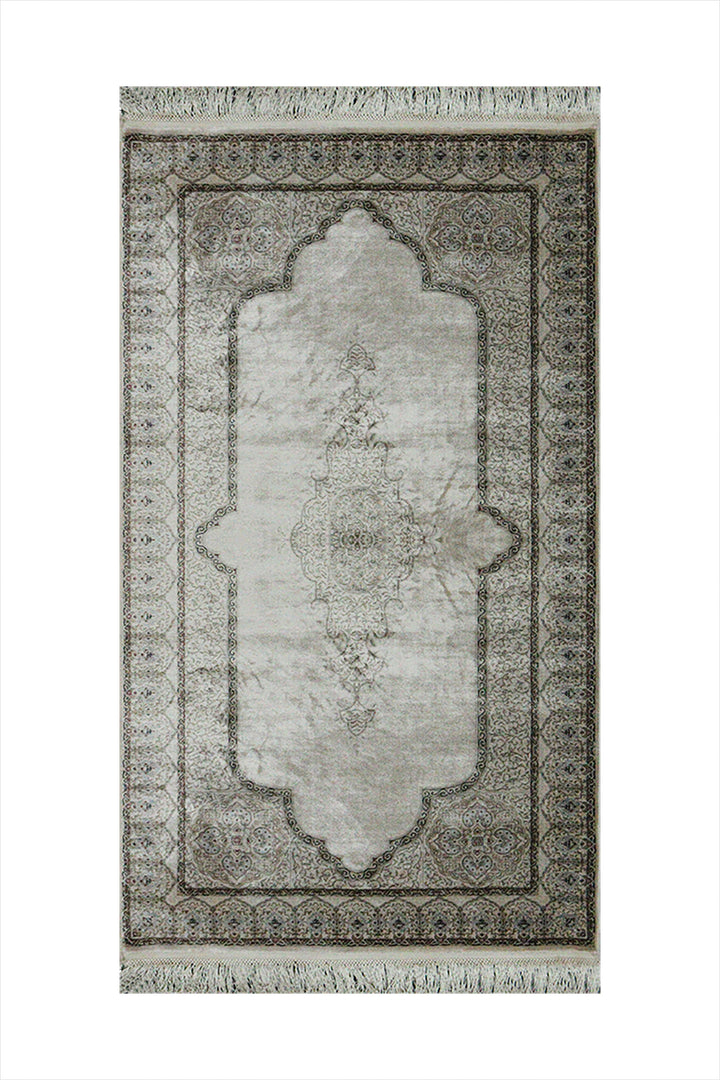 Turkish Premium  Ottoman Rug - Cream - 2.6 x 4.9 FT - Resilient Construction for Long-Lasting Use