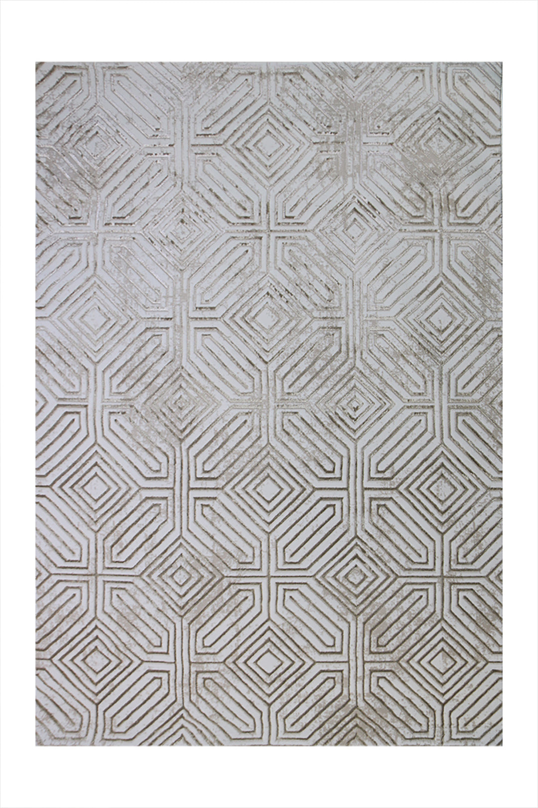 Turkish Modern Festival 1 Rug - 5.2 x 7.5 Ft - Cream - Superior Comfort, Modern Style Accent Rugs