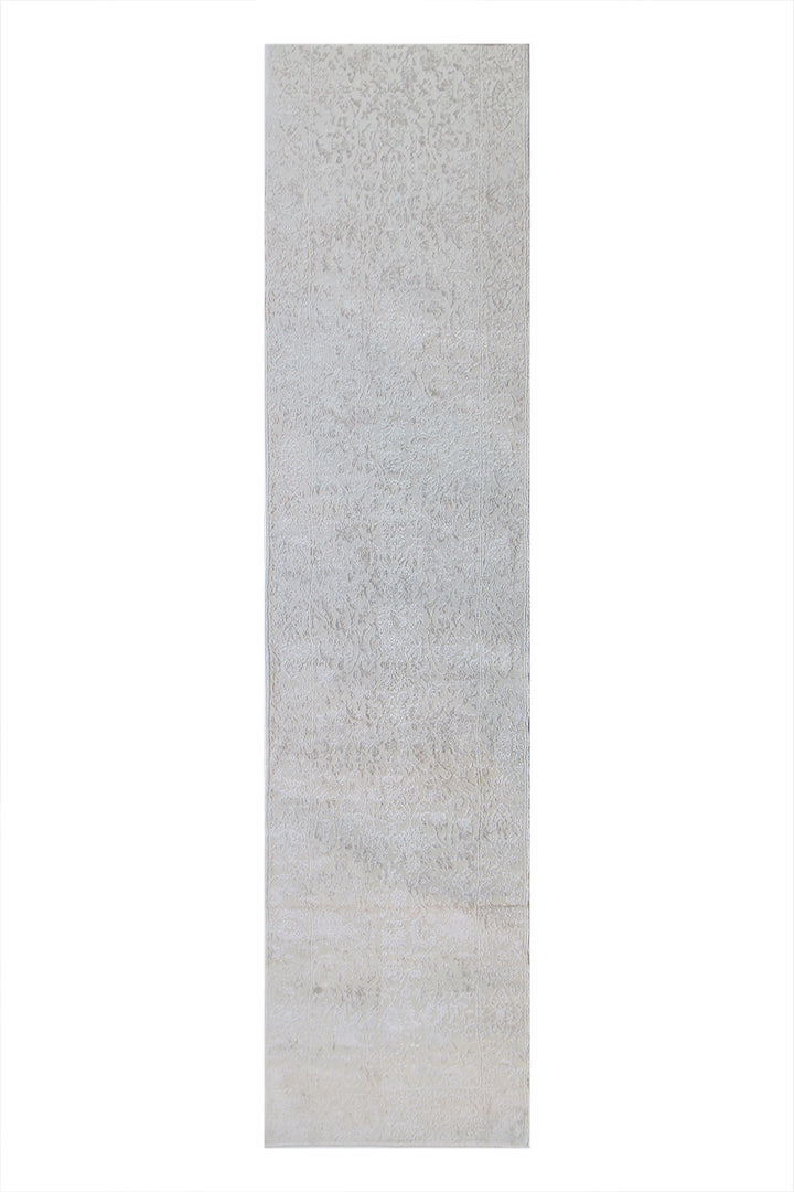 Turkish Modern  Festival Wd Rug  - 2.2 x 11.9 FT - Cream -  Luxurious Woven Masterpiece 50% Off!