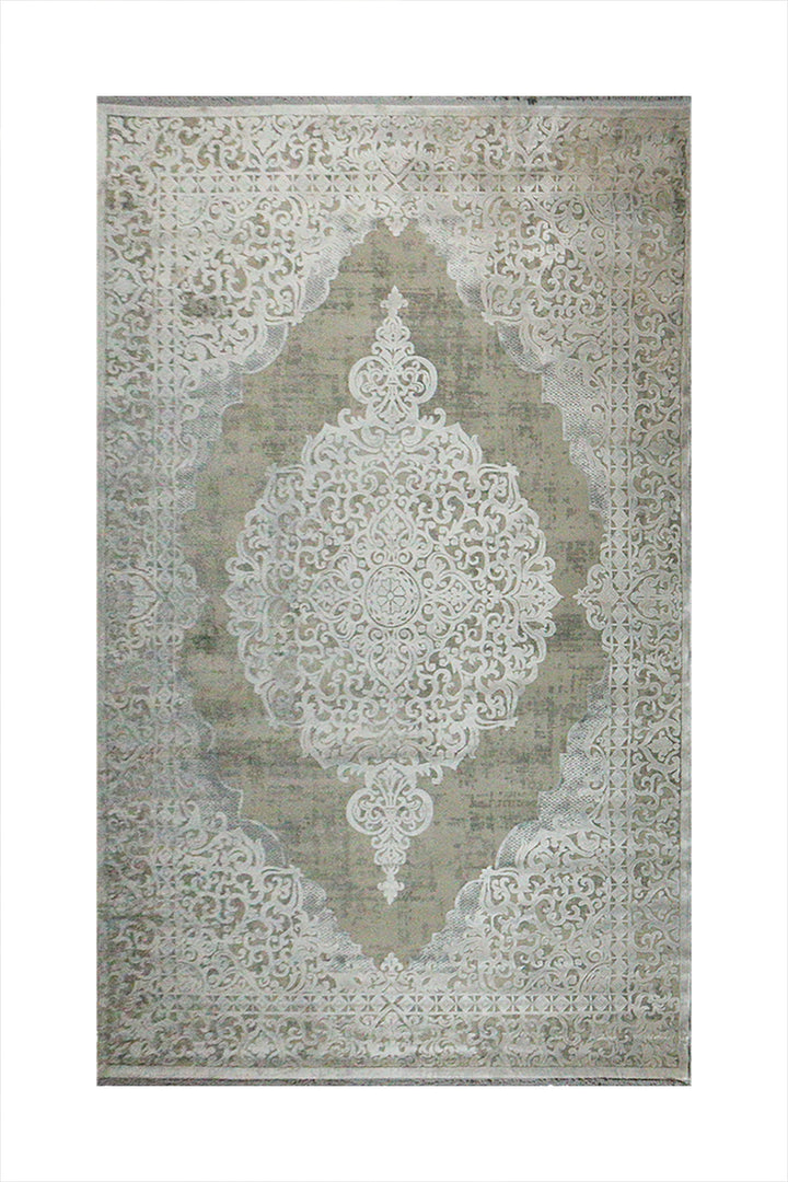 Turkish Modern Sunrise Rug - Beige & Gray 6.5 x 9.5 FT- Resilient Construction for Long-Lasting Use