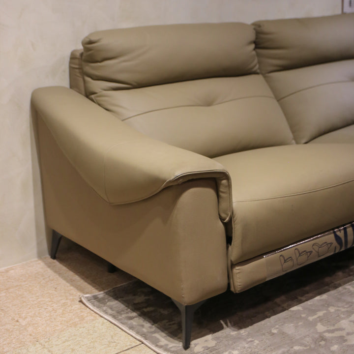 Imported Real Leather Recliner Sofa, Model No. 6075
