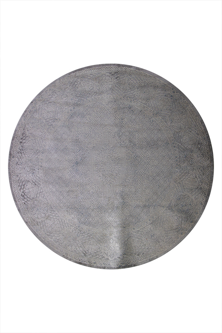 Turkish Modern  Festival 1 Rug - 6.5 x 6.5 FT - Gray - Superior Comfort, Modern Style Accent Rugs