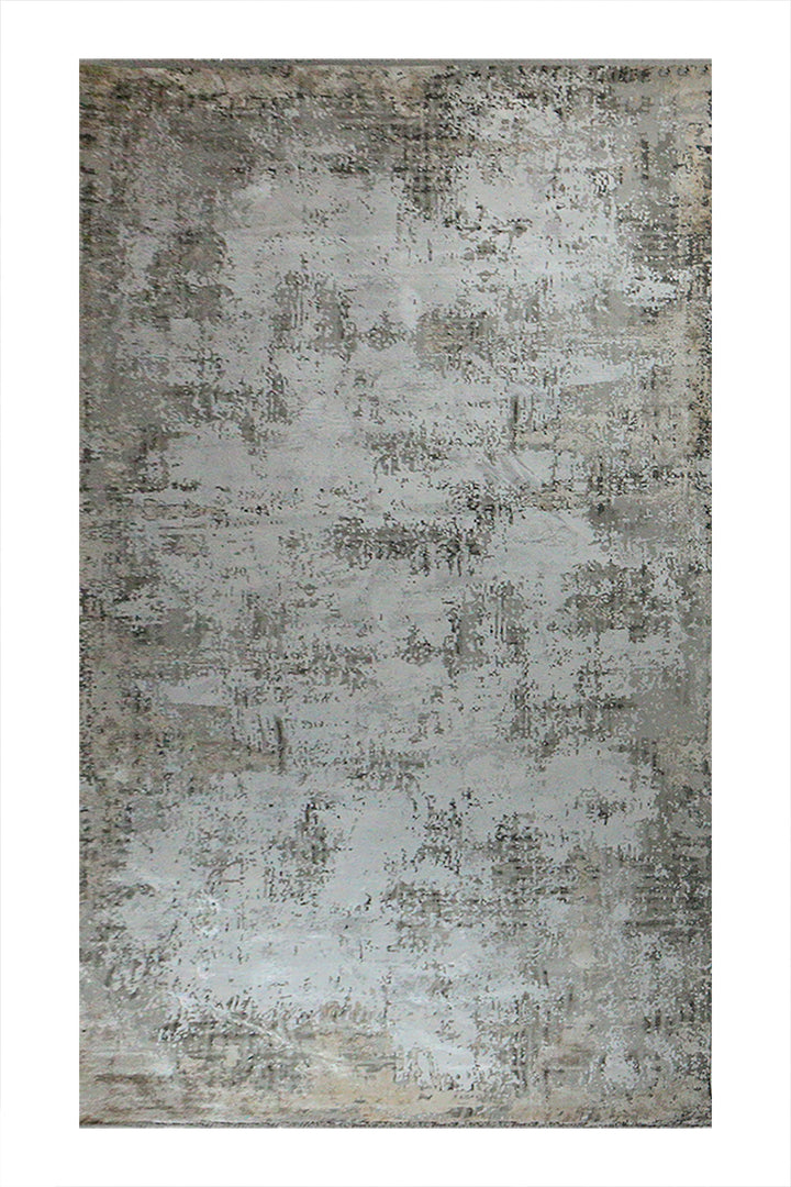 Turkish Modern Festival-1 Rug - 6.5 x 12.7 FT - Gray - Sleek and Minimalist for Chic Interiors