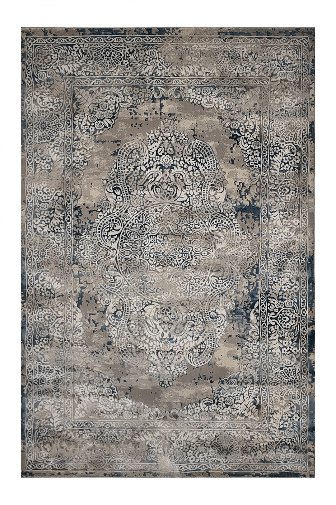 Turkish Modern - Festival-Wd Rug  - 5.2 X 7.5 Ft  - Gray -  Superior Comfort, Modern Style Accent Rug