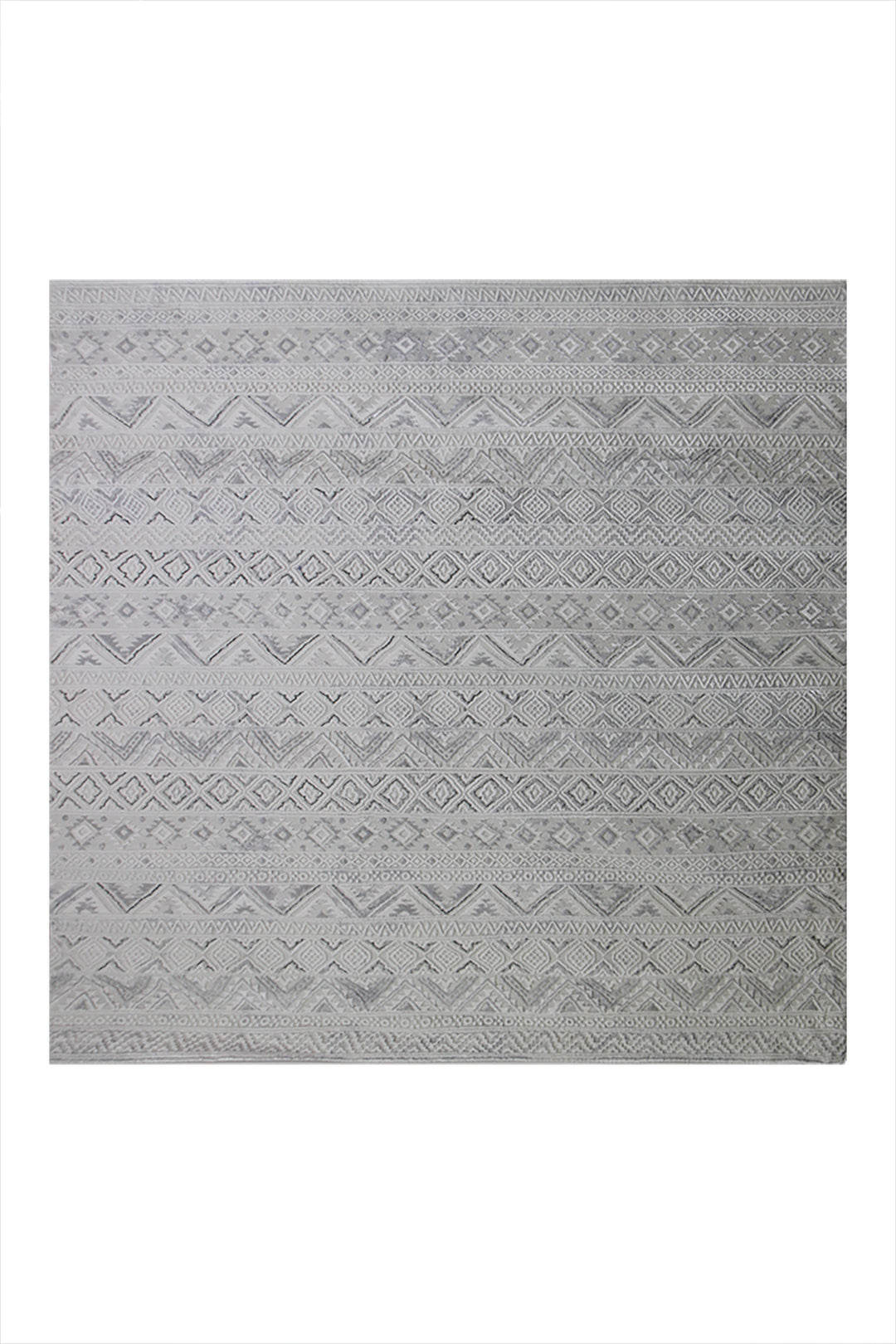 Turkish Modern Festival WD Rug - 6.6 x 6.6 FT - Gray - Luxurious Woven Masterpiece 50% Off!