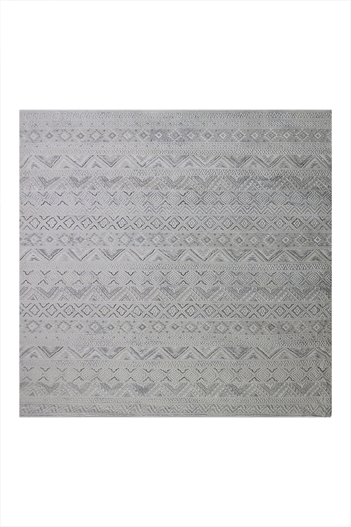 Turkish Modern Festival WD Rug - 6.6 x 6.6 FT - Gray - Luxurious Woven Masterpiece 50% Off!