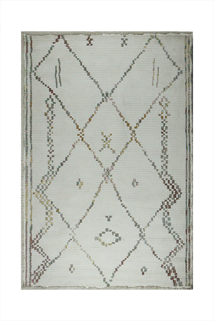 Turkish Modern  Festival WD Rug - Cream- 5.2 x 7.5 FT - Superior Comfort, Modern Style Accent Rugs