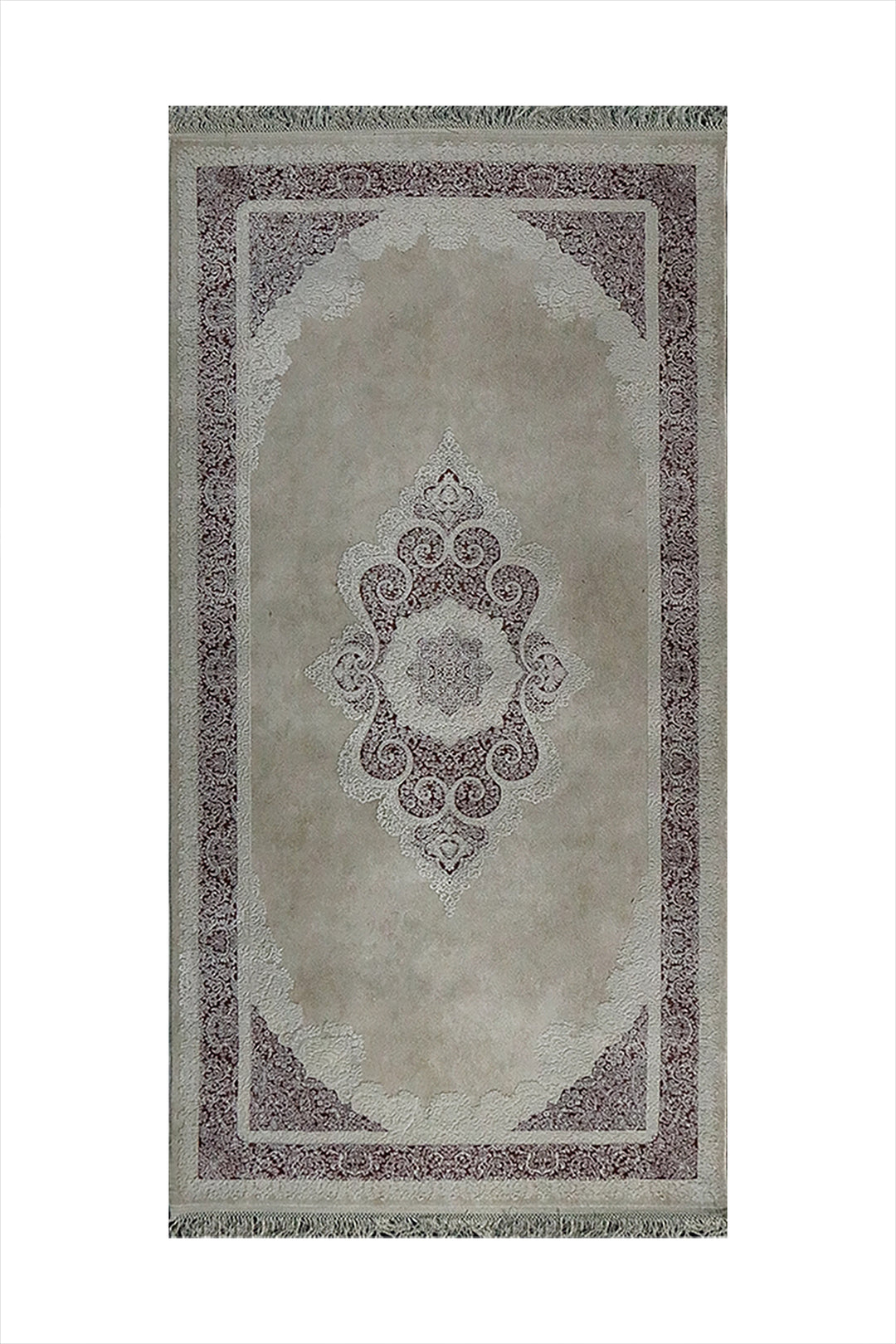 Turkish Premium and Modern Voyage Rug -  3.28 x 6.56 FT - Beige -  Superior Comfort Elegant and Luxary Style Accent