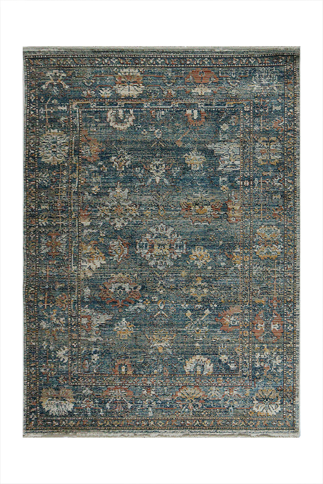 Turkish Modern Festival Plus - 3.9 x 5.7 FT - Blue - Sleek and Minimalist for Chic Interiors
