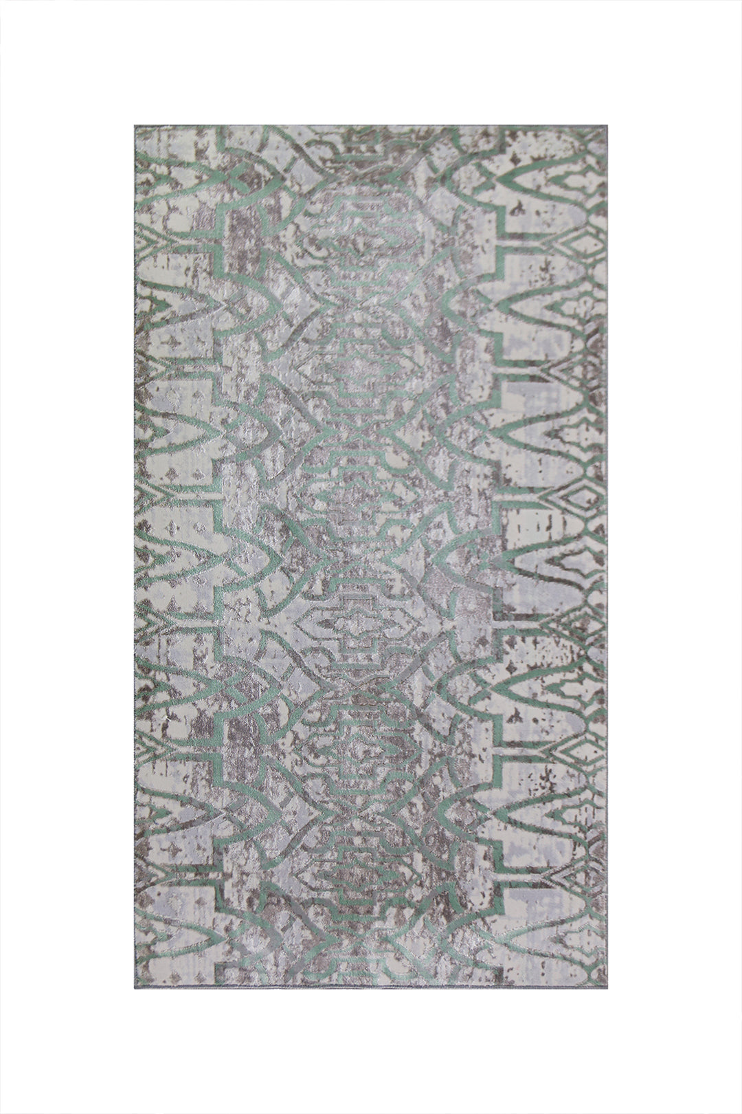Berlin Rug (0W236A)VIZON/GREEN - 3.25 x 5.5 FT - Soft, Durable, and Easy to Clean